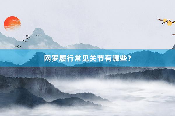 网罗履行常见关节有哪些？